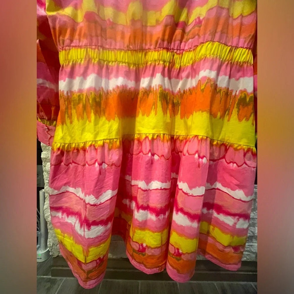 Scoop long sleeve print and yellow graphic dress size XXL/20 - Picture 12 of 12